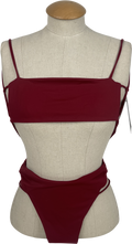 Wine Red Bikini Set UK XS/S