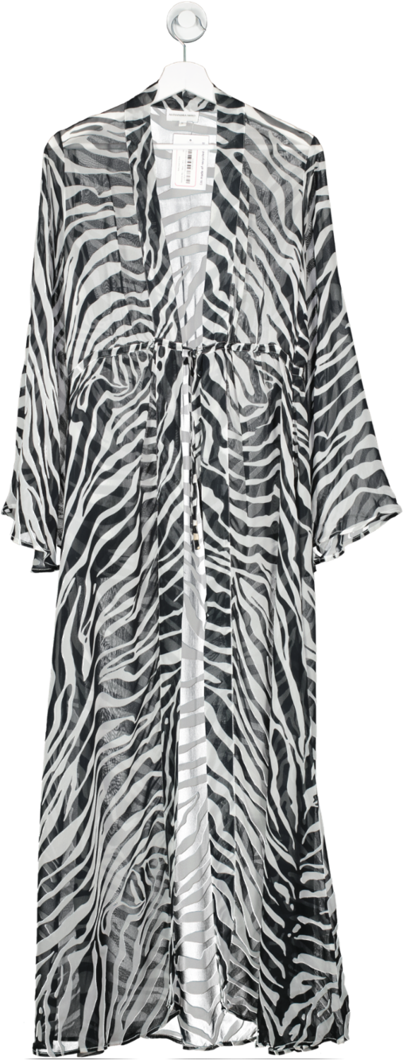 Alexandra Miro Black Betty Gown In Zebra UK S