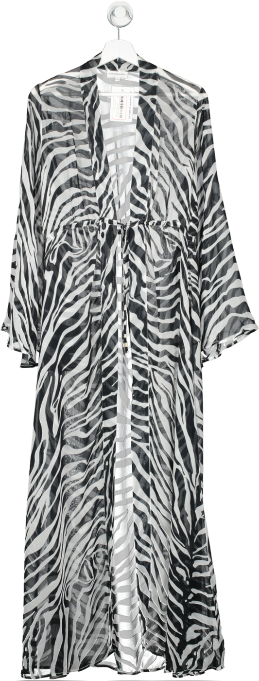 Alexandra Miro Black Betty Gown In Zebra UK S
