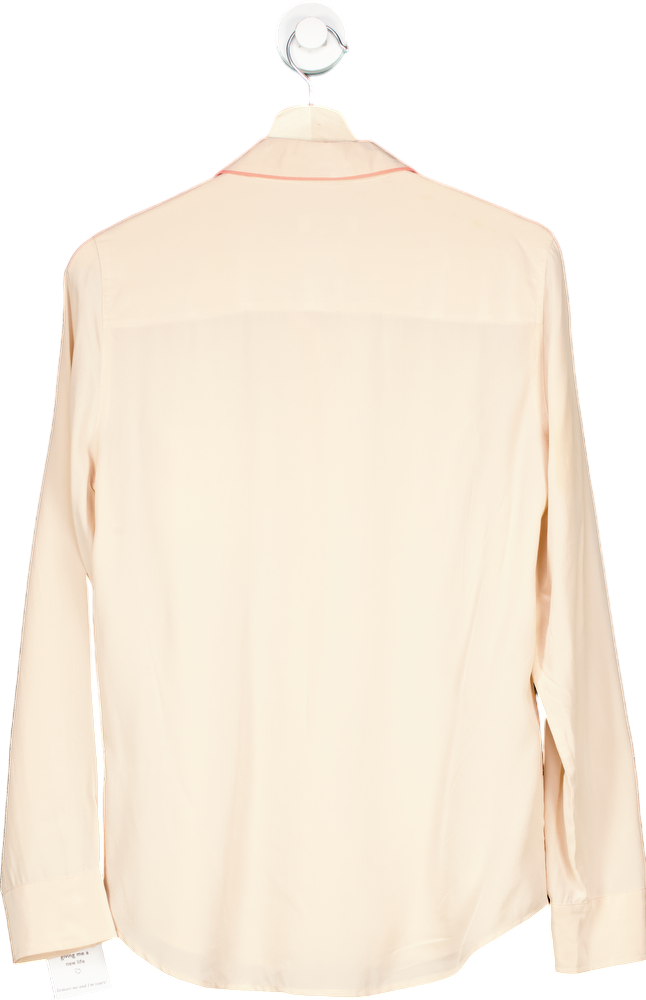 Equipment Femme Nude Silk Button-Up Shirt M