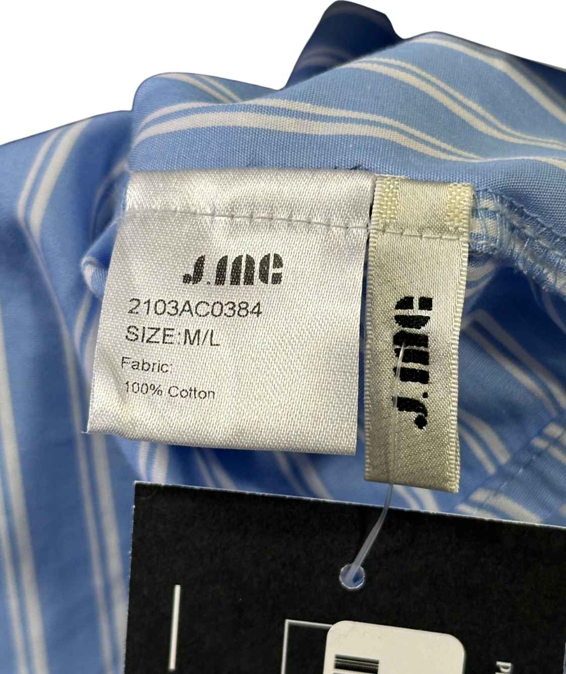 J.ING Blue Oversized Striped Shirt UK M/L