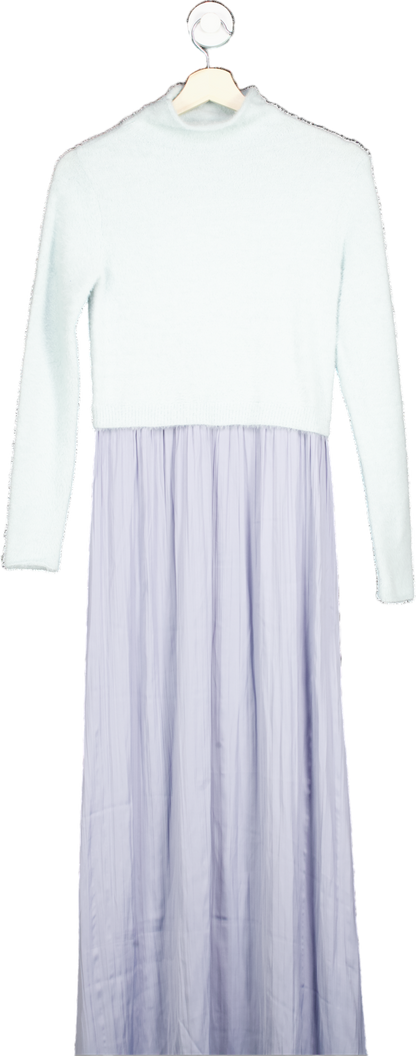 Anthropologie Light Blue / Mint Pastel Soft Sweater Dress XS