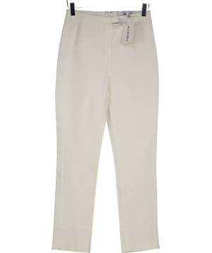 Derek Lam 10 Crosby Cream Cropped Stretch Trousers UK XS