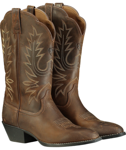 ARIAT Brown Heritage R Toe Western Boot UK 4 EU 37 👠