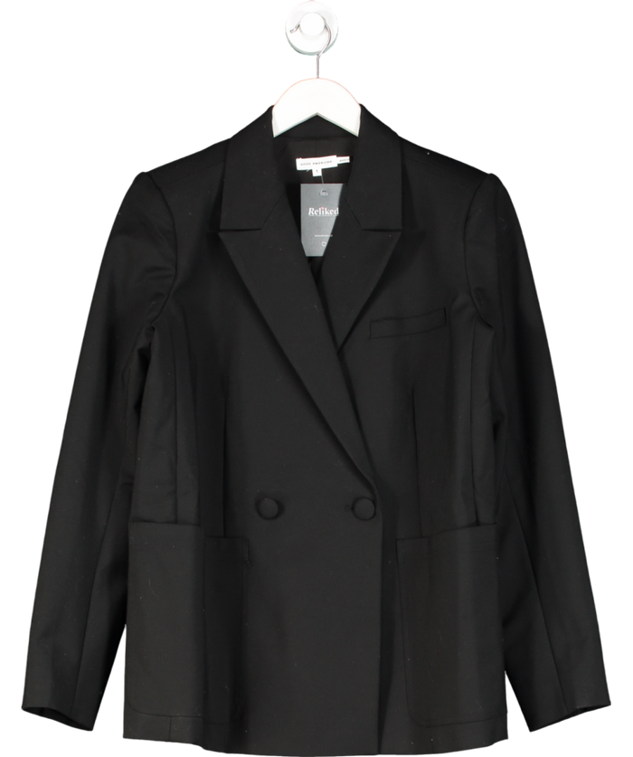 Good American Black Scuba Blazer 2.0 UK S