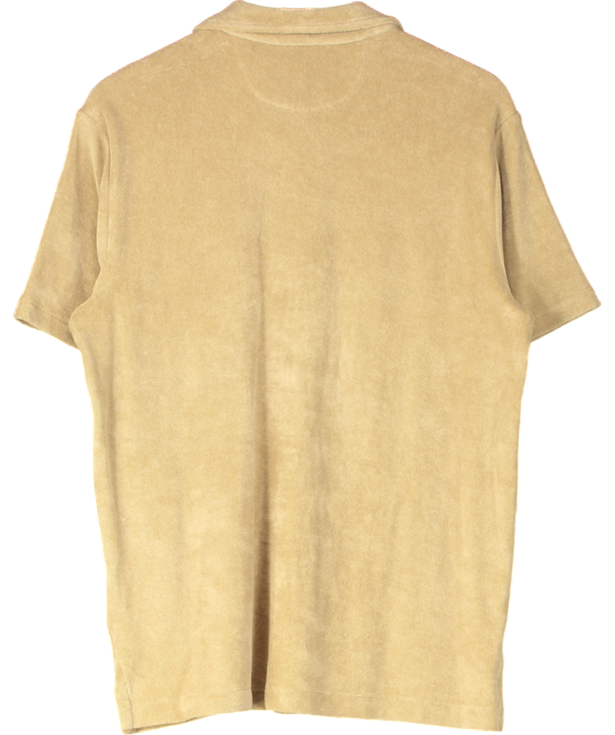 Polo Ralph Lauren Beige Terry Towelling Short-sleeve Shirt UK M