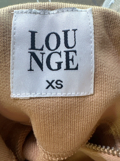 Lounge Beige Zip-Up Hoodie UK XS