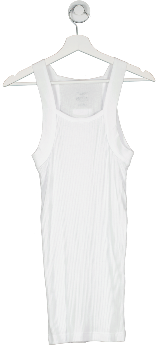 2Xist White Ribbed Tank Top UK M