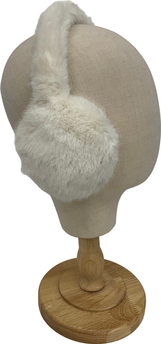 H&M Cream Fluffy Earmuffs One Size