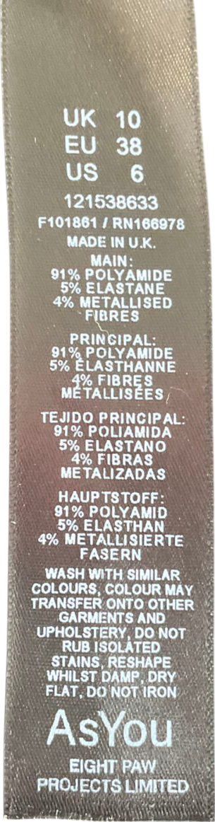 AsYou Pink Disco Wrap Halter Mini Dress UK 10