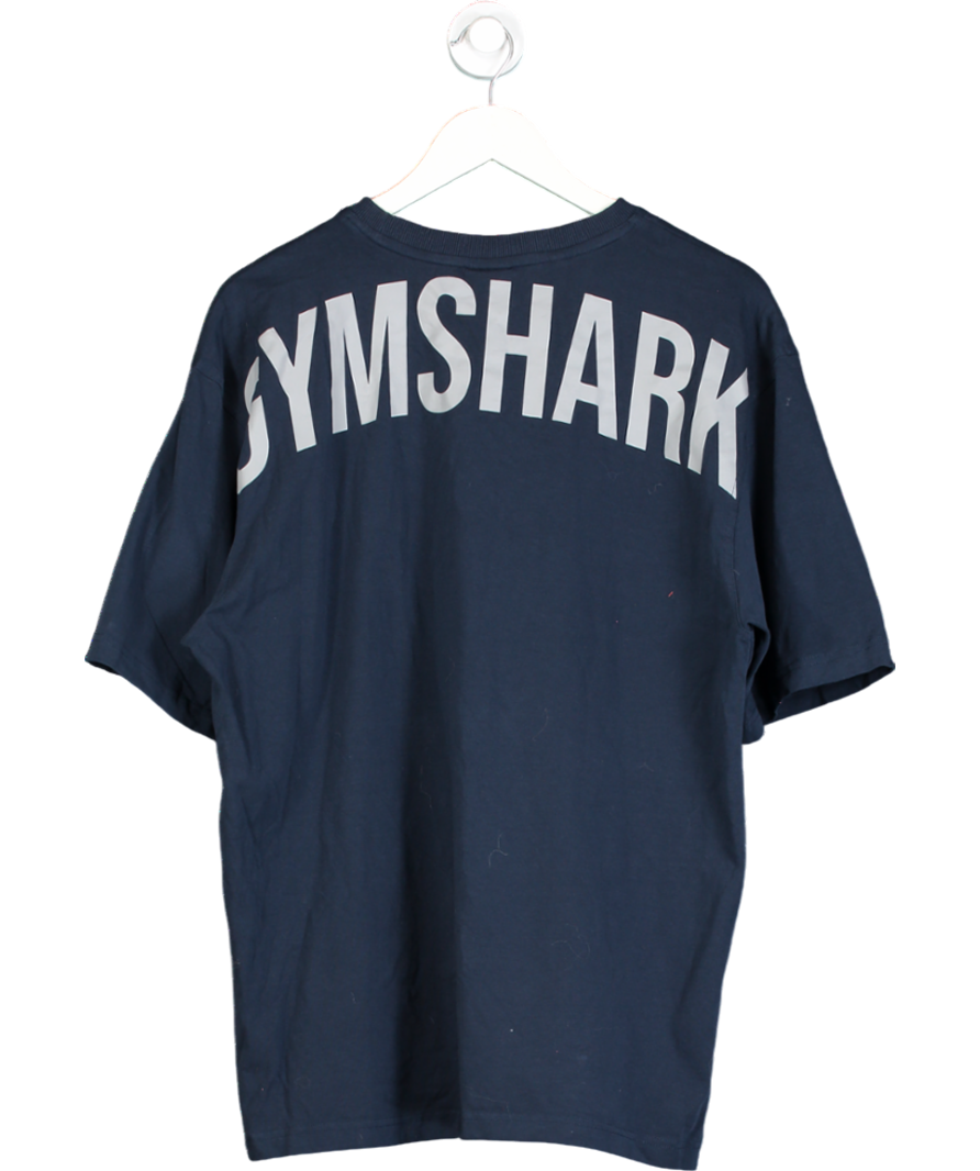 gymshark Blue Oversized Power T-shirt UK L