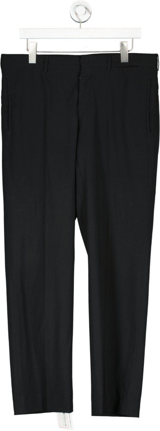 Prada Black 100% Virgin Wool Trousers W36