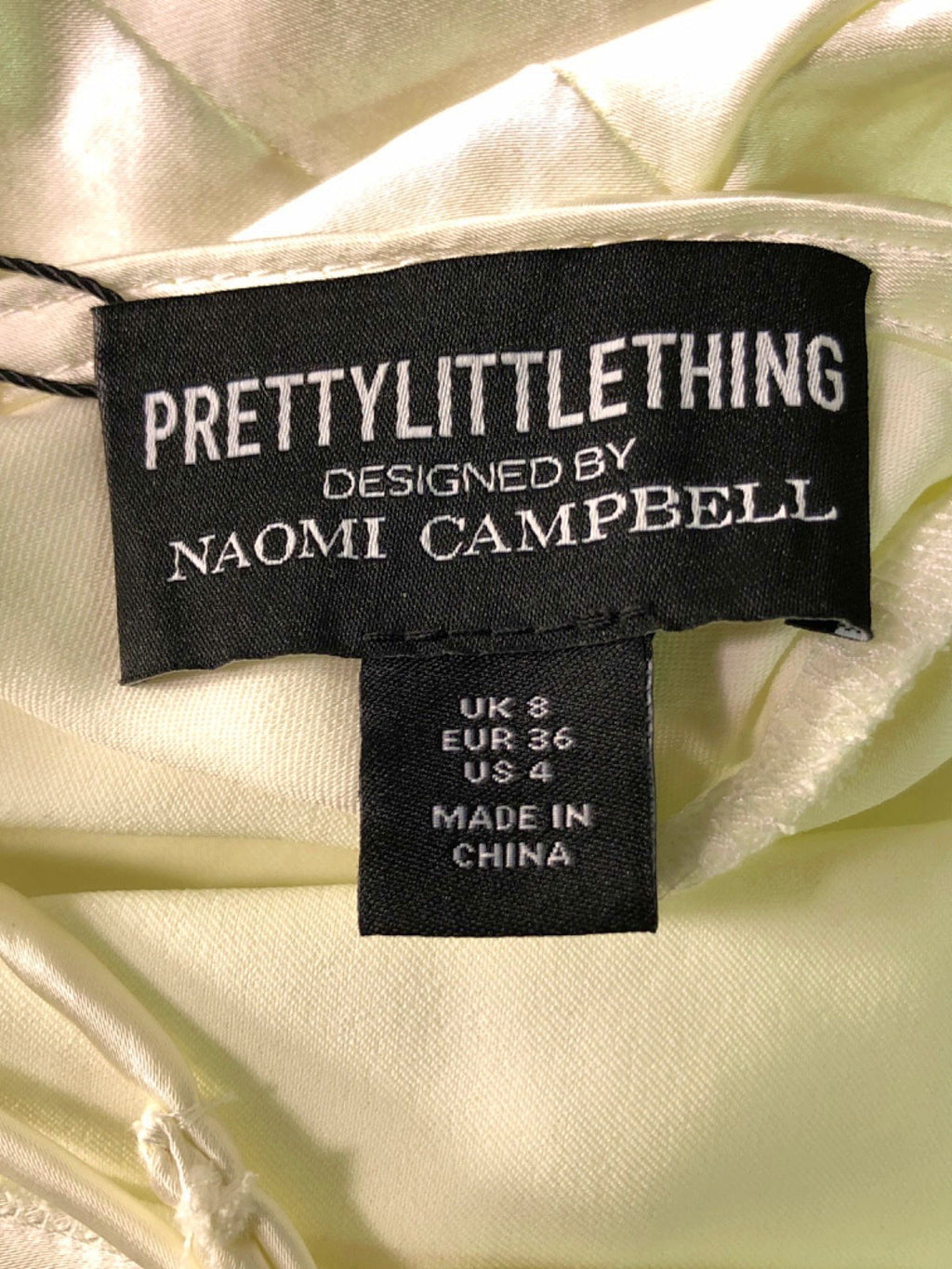 PrettyLittleThing White Tiered Skirt Strappy Maxi Dress UK 8