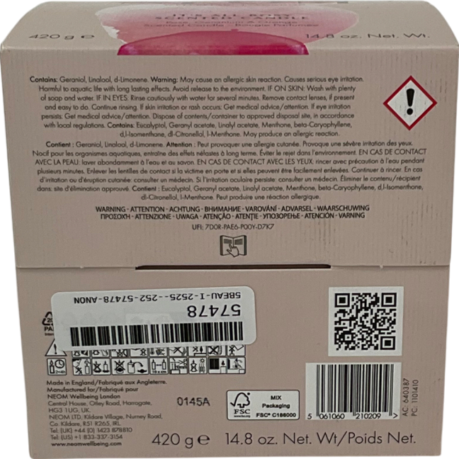 NEOM White It's All Rosy 3-wick Scented Wax Candle One Size