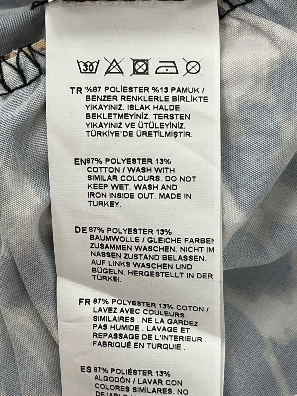 Hiccup Animal Print Balloon Sleeve Blouse With Tie Front Coffee Brown UK 8