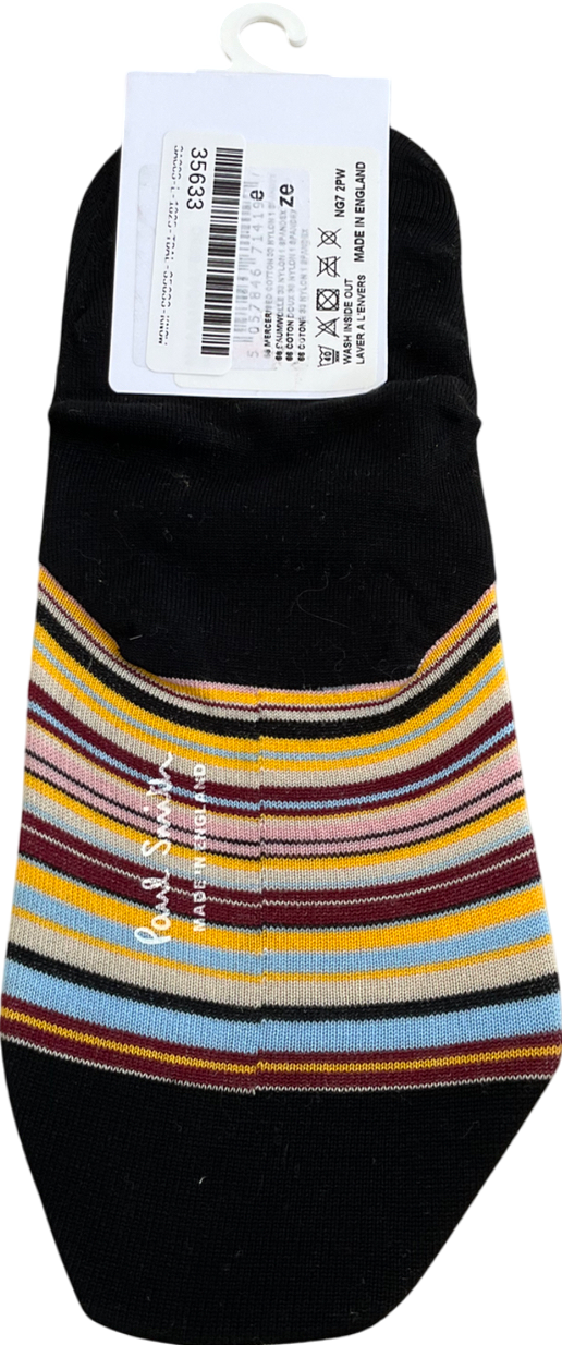 Paul Smith Multicoloured Signature Striped Loafer Socks One Size