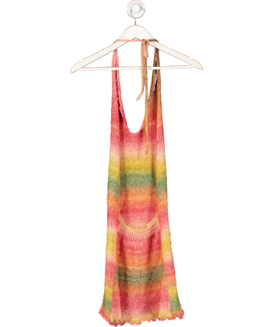Jaded London Multicoloured Halter Neck Mini Dress UK 10
