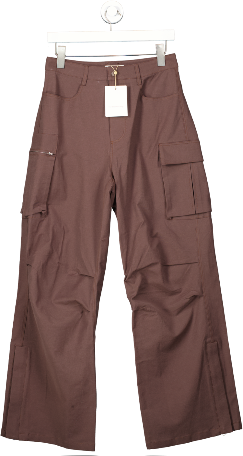 The Frankie Shop Brown Valo Cargo Pants UK S