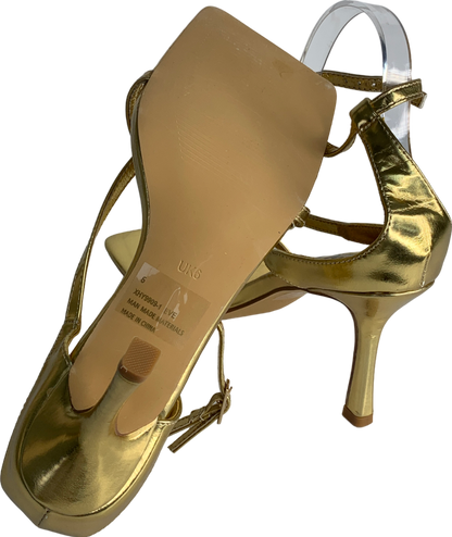 Ego Metallic Buckle Up Heel UK 6 EU 39 👠