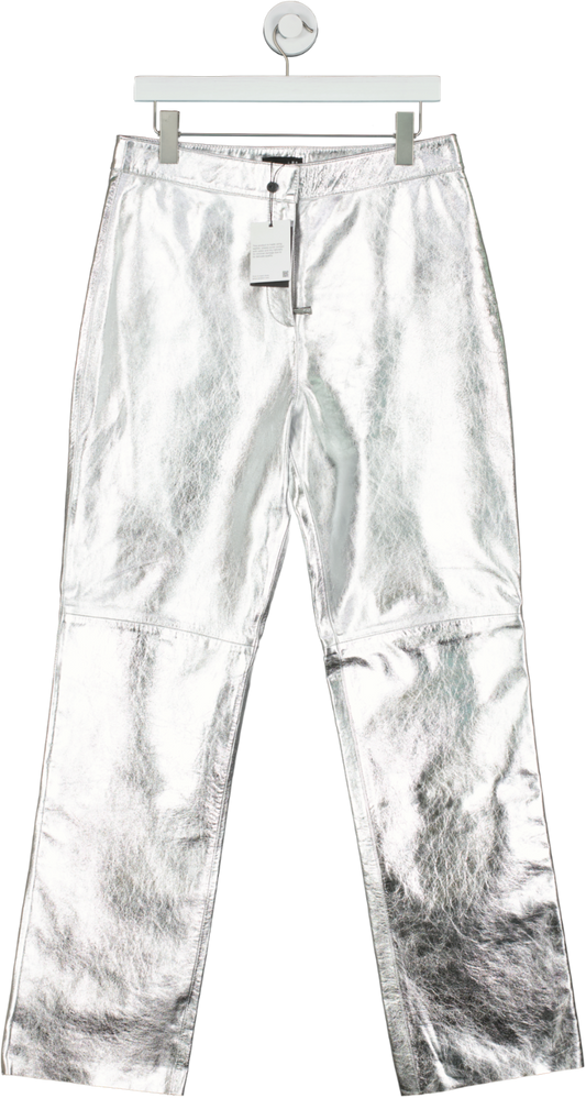 Whistles Metallic Ltd.Edition Cosmo Leather Trousers UK 10