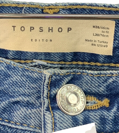 Topshop Blue Editor Jeans UK 8