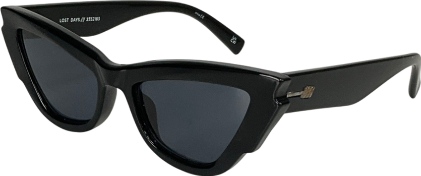 Le Specs Black Lost Days Tritan Cat-eye Sunglasses
