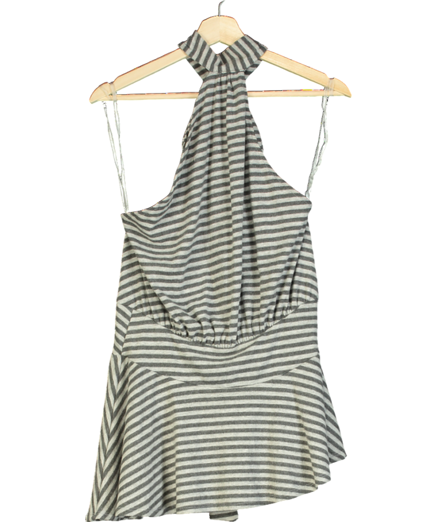 Jaded London Grey Enya Backless Mini Dress UK 8