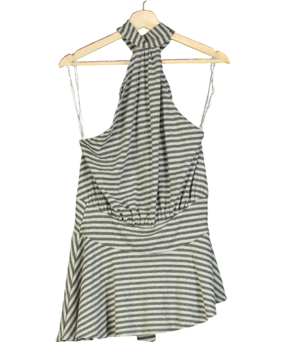 Jaded London Grey Enya Backless Mini Dress UK 8