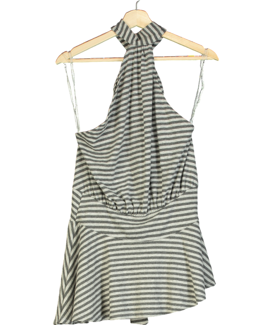 Jaded London Grey Enya Backless Mini Dress UK 8