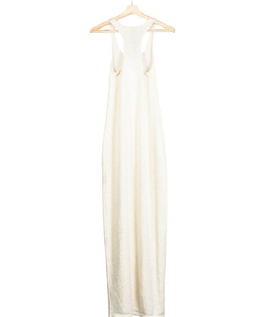 BOA Cream Scoop Neck Knit Maxi Dress UK 6