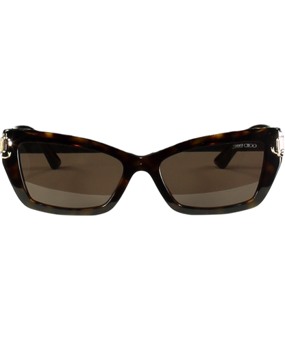 Jimmy Choo Brown Tortoiseshell Sunglasses Jc5011u 5002/73 One Size