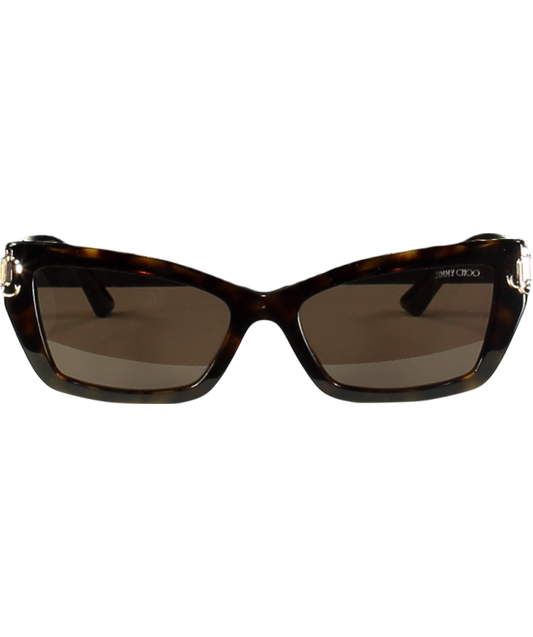 Jimmy Choo Brown Tortoiseshell Sunglasses Jc5011u 5002/73 One Size