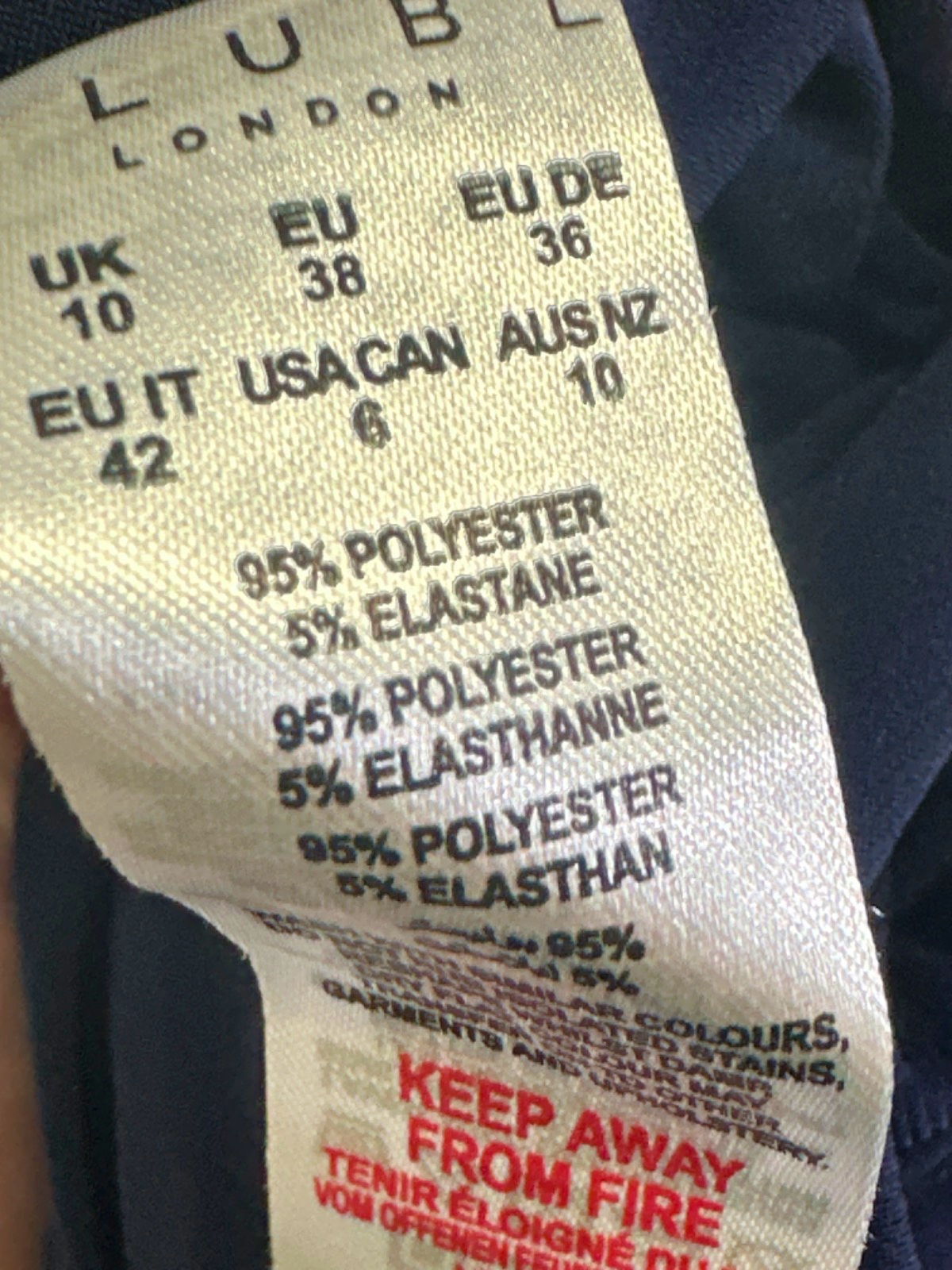 Club L London Navy Mila One Shoulder Ruched Wide Leg Jumpsuit UK 10