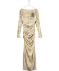 House of CB Green Lanetta Pale Sage Print Maxi Dress UK M