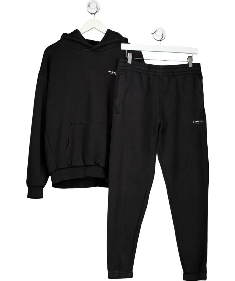 GYM KING Black Linear Fundamental Tracksuit UK M