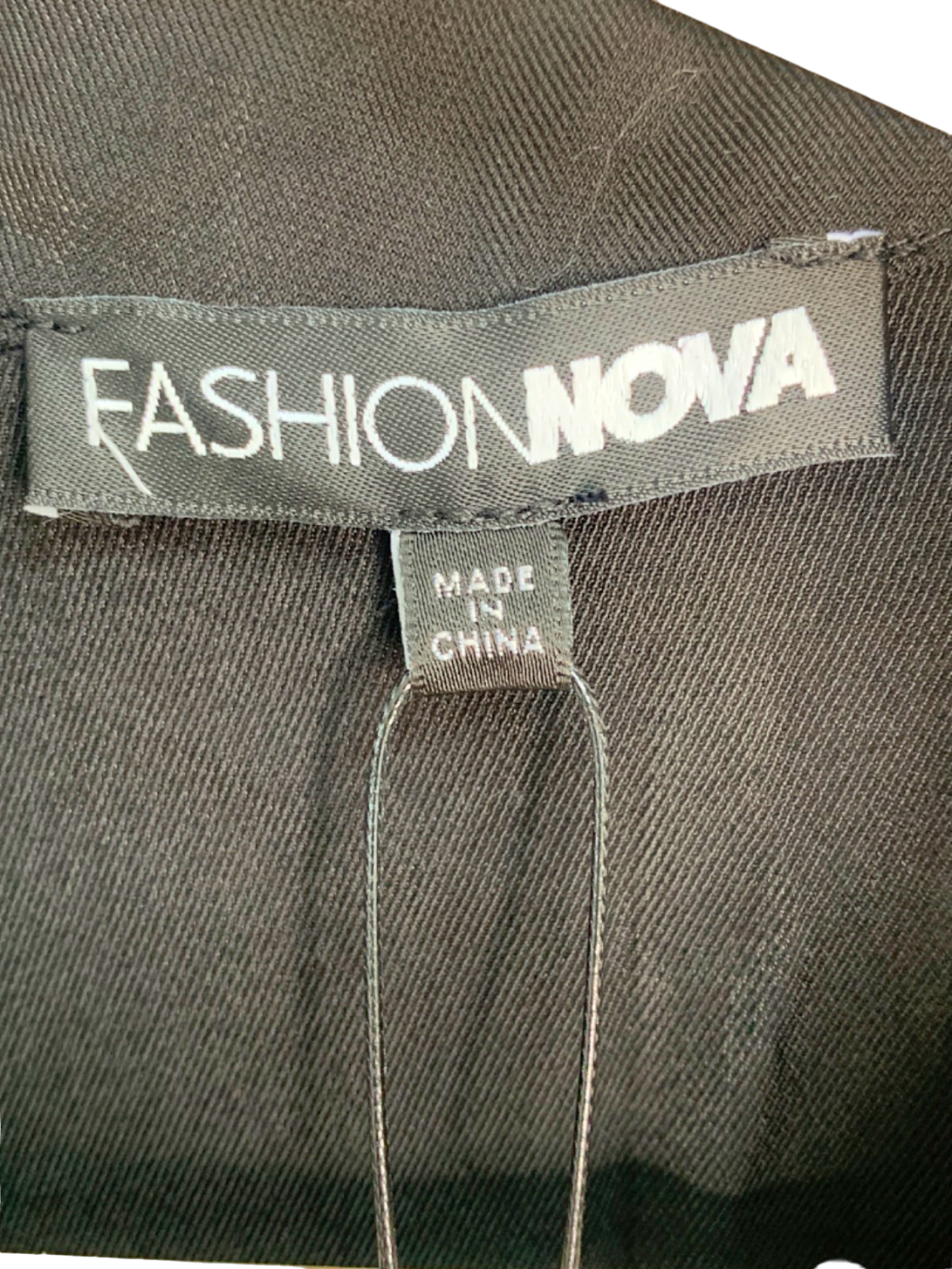 Fashion Nova Black Leah Embellished Mini Shirt Dress XS