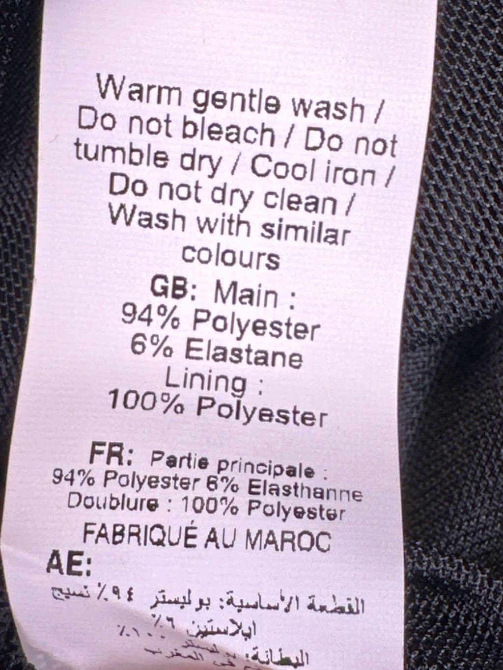 New Look Black Mollie Mesh Top UK 10