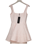 Elliatt Pink Deanna Jacquard Rose Mini Dress UK S