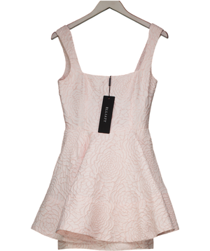 Elliatt Pink Deanna Jacquard Rose Mini Dress UK S
