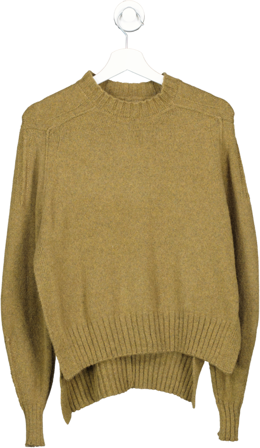 Isabel Marant Green Baby Camel Knitted Poncho UK 8