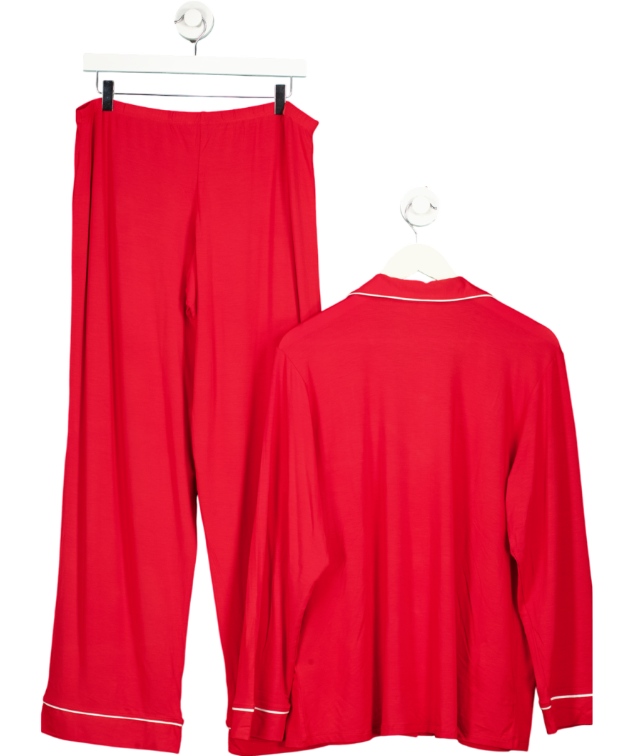 Eberjey Red Gisele Long Pyjama Set UK L