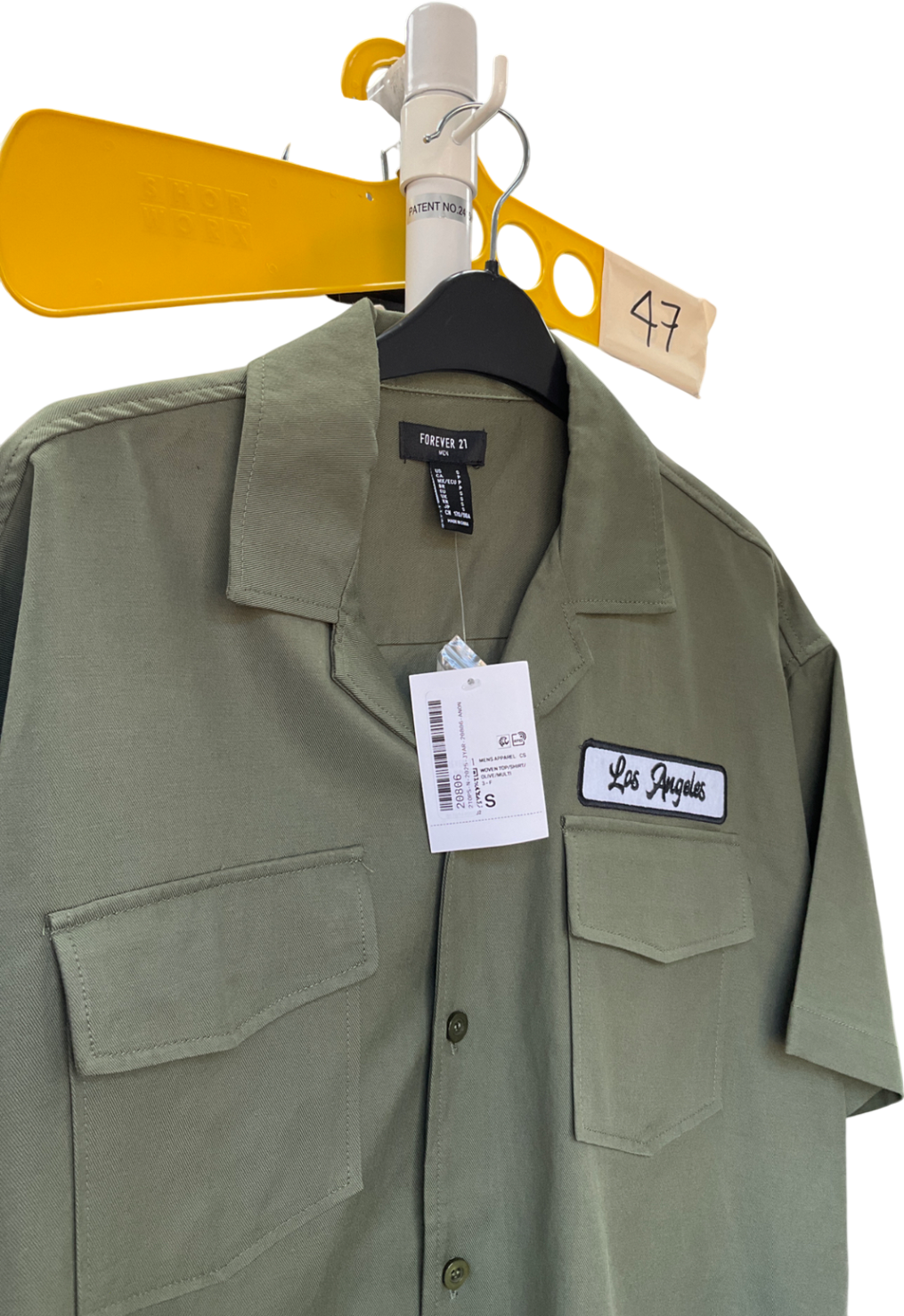 forever 21 Olive Green Short-sleeved Shirt UK S