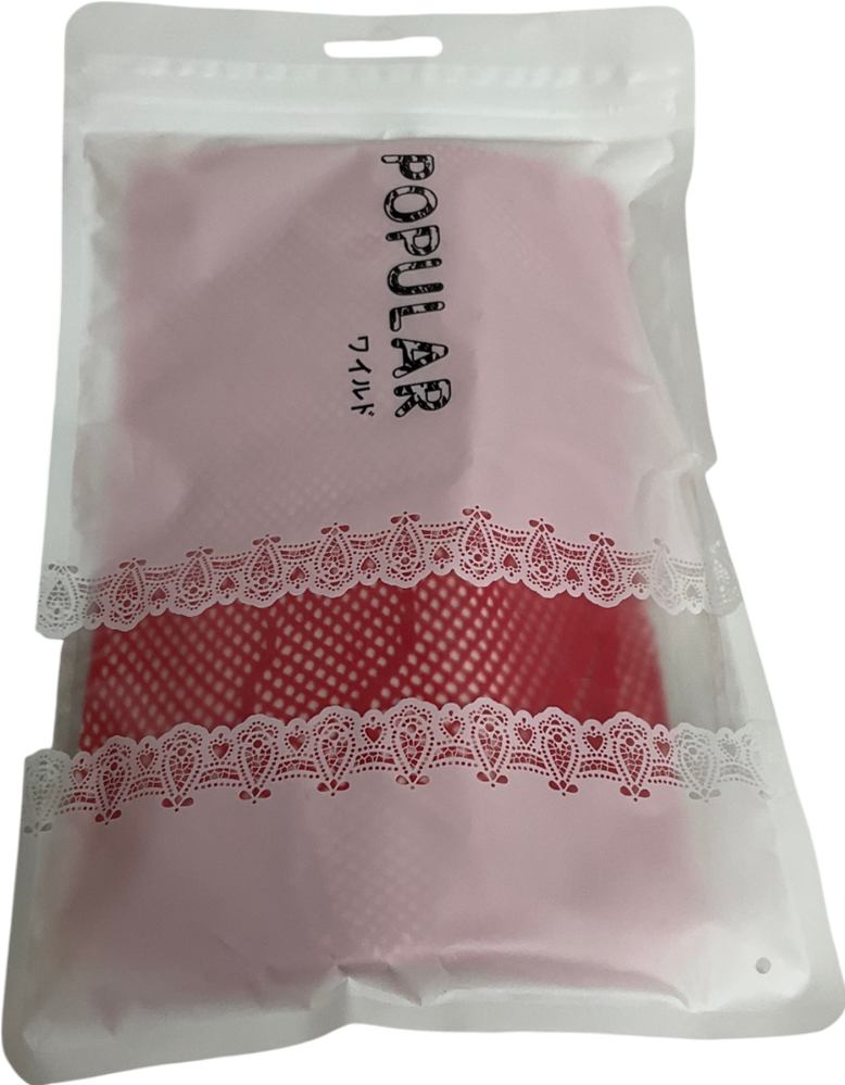 Popular Red Klonkee Pattern Fishnet Twisted Stockings One Size