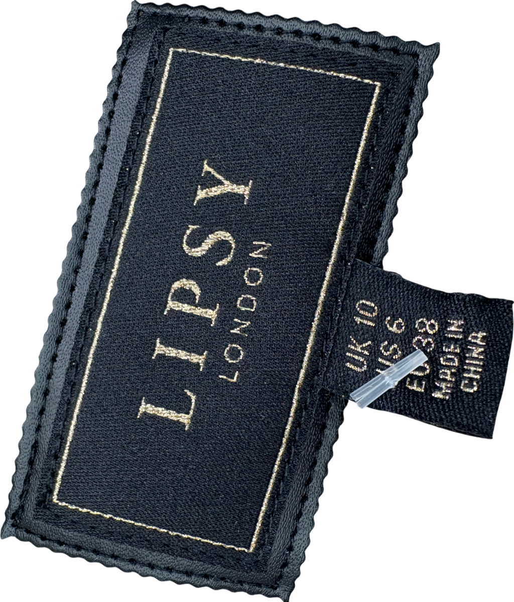 lipsy london Beige Neutral Wool Look Bubble Hem Bomber Jacket UK 10