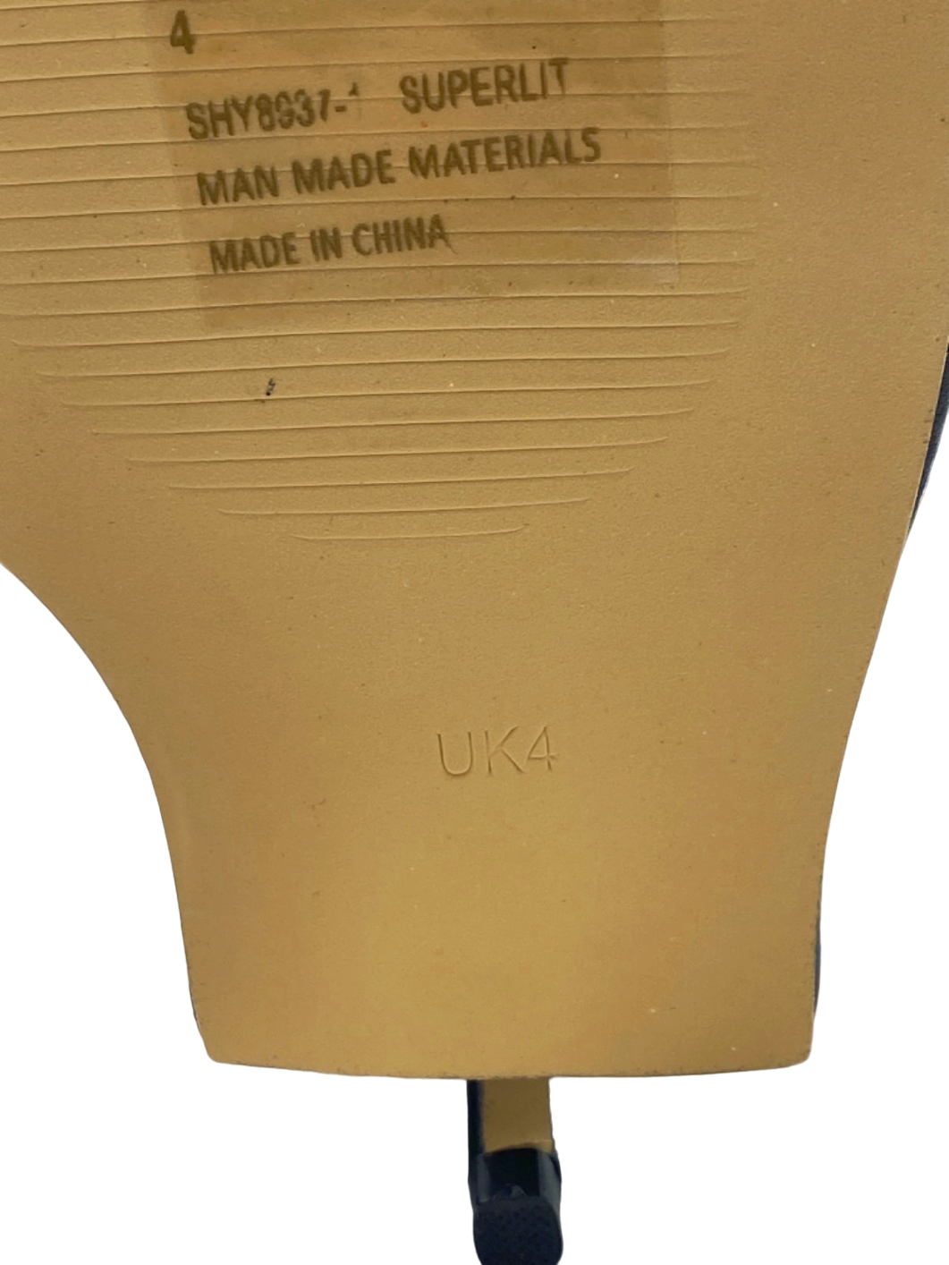 EGO Black Superlit Strappy Heels UK 4