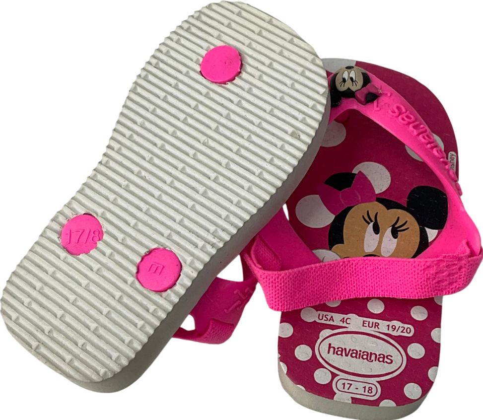 Havaianas Pink Baby Disney Classics UK 3 EU 19 👼