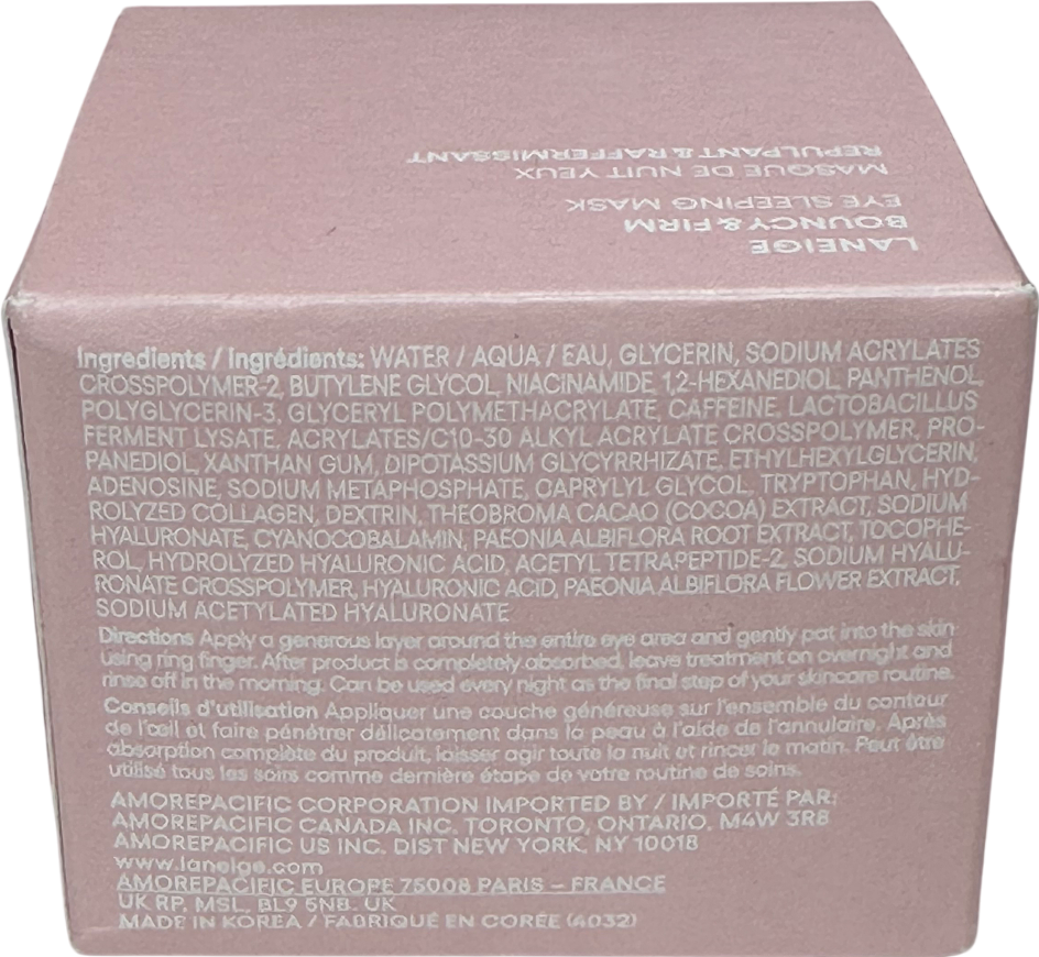 Laneige Bouncy & Firm Eye Sleeping Mask 20g