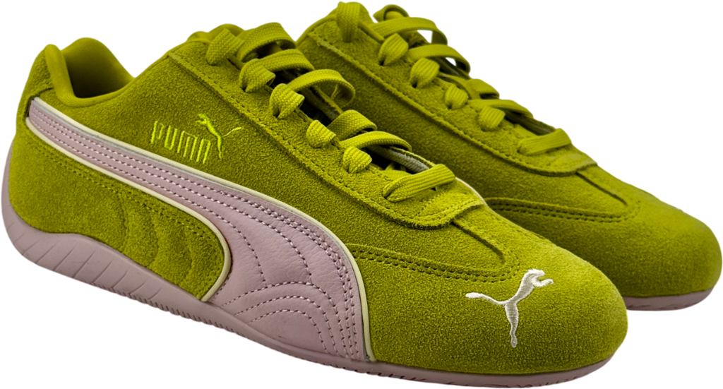 PUMA Green Speedcat Piping Suede Trainers - Sea Kelp/rose Mauve UK 4.5 EU 37.5 👠
