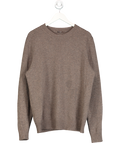 J McLaughlin Brown Wool Crew Neck Sweater UK M