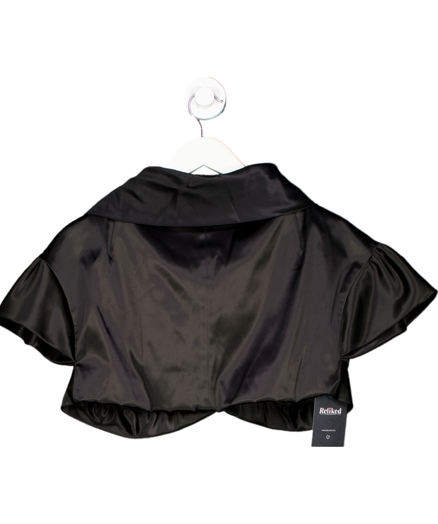 Dolce & Gabbana Black Silk Blend Bolero Top UK 14